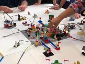 lego to represent building an internal network when you move to another firm