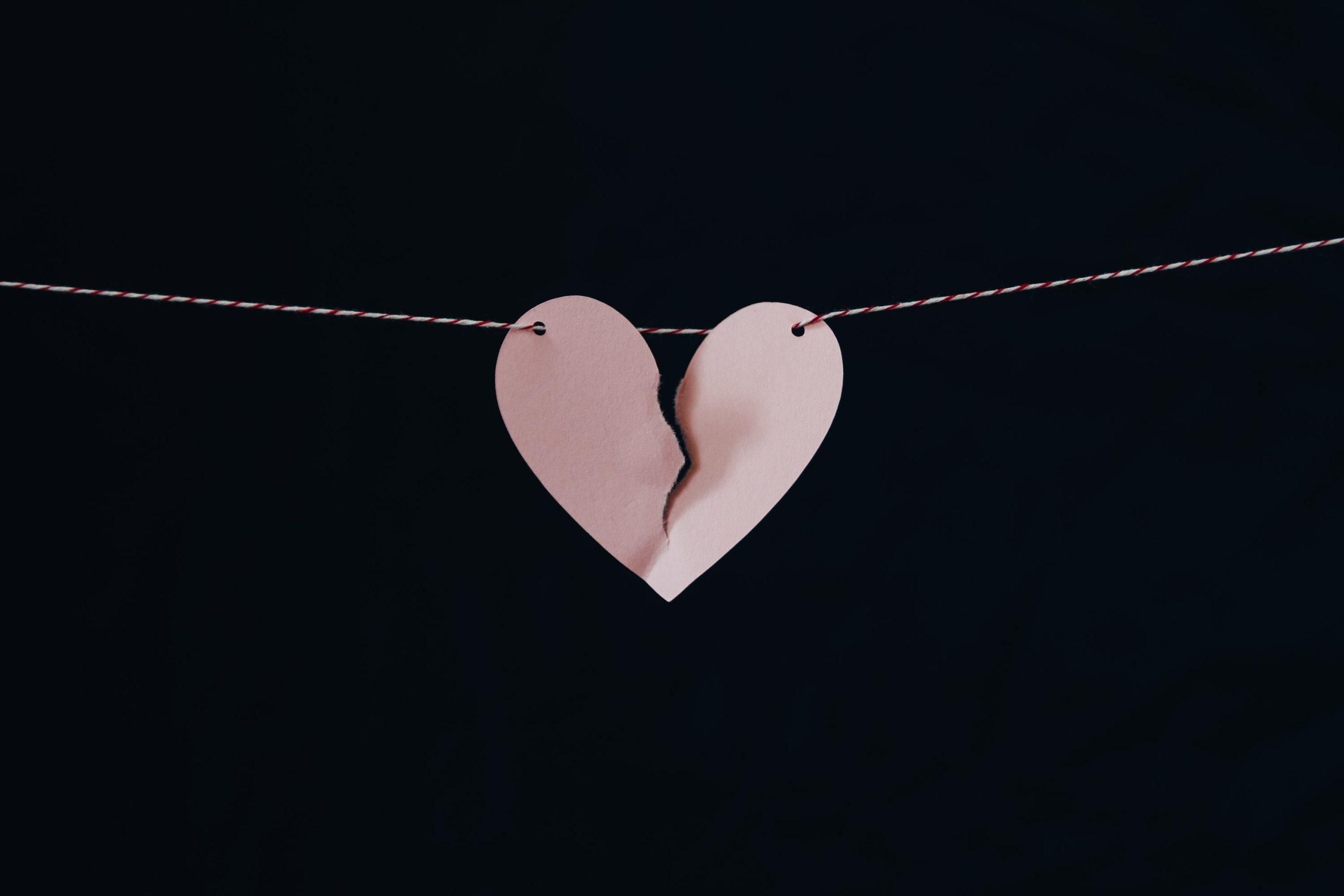a broken heart to symbolise making partner by fixing a damaged reputation