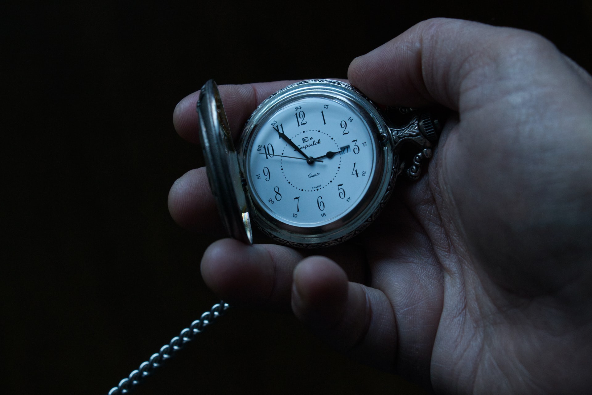 a pocket watch to symbolise waiting before responding